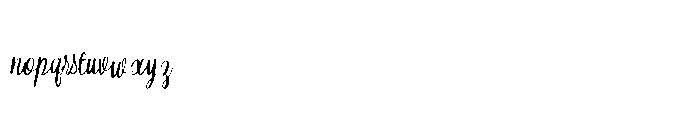 Nuptalia Font LOWERCASE