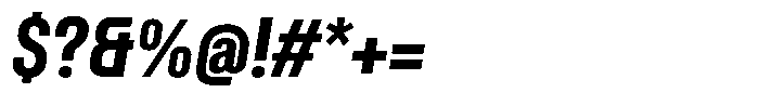 Nuqtra Arabic Black Italic Font OTHER CHARS