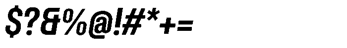 Nuqtra Arabic Bold Italic Font OTHER CHARS