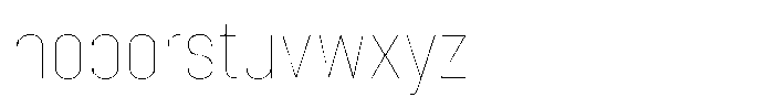 Nuqtra Arabic Hair Font LOWERCASE
