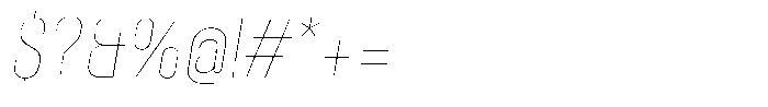 Nuqtra Arabic Hairline Italic Font OTHER CHARS