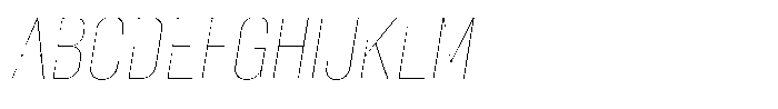 Nuqtra Arabic Hairline Italic Font UPPERCASE
