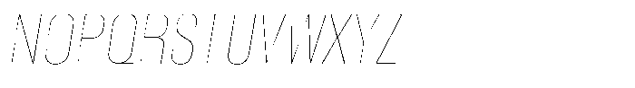 Nuqtra Arabic Hairline Italic Font UPPERCASE
