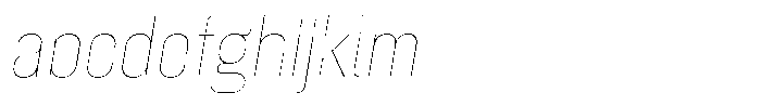 Nuqtra Arabic Hairline Italic FONT