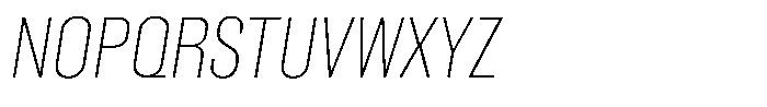 Nuqtra Arabic Thin Italic Font UPPERCASE