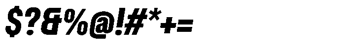 Nuqtra Arabic Ultra Italic Font OTHER CHARS