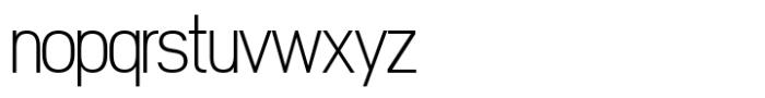 Nure Display Condensed Thin Font LOWERCASE