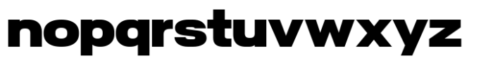 Nure Display Expanded Black Font LOWERCASE