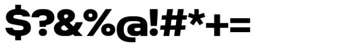 Nure Display Expanded Extra Bold Font OTHER CHARS