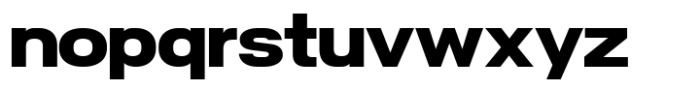 Nure Display Expanded Extra Bold Font LOWERCASE