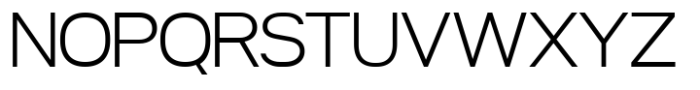 Nure Display Expanded Extra Light Font UPPERCASE