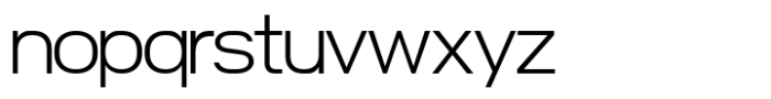 Nure Display Expanded Extra Light Font LOWERCASE
