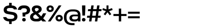 Nure Display Expanded Semi Bold Font OTHER CHARS