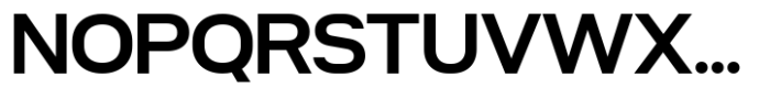 Nure Display Expanded Semi Bold Font UPPERCASE