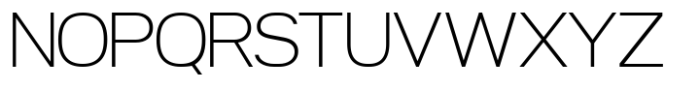Nure Display Expanded Thin Font UPPERCASE