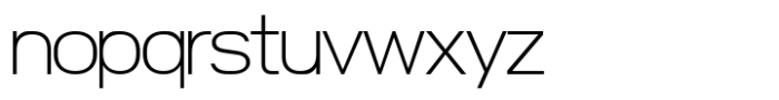 Nure Display Expanded Thin Font LOWERCASE