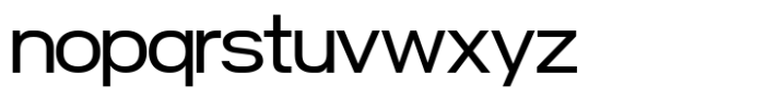 Nure Display Expanded Font LOWERCASE