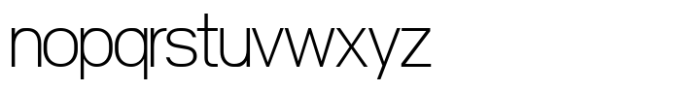 Nure Display Thin Font LOWERCASE