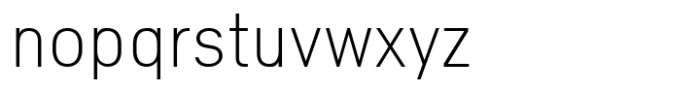 Nure Text Condensed Thin Font LOWERCASE