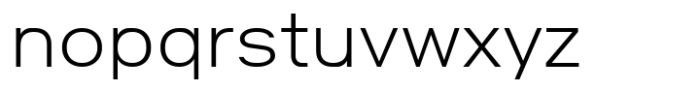 Nure Text Expanded Extra Light Font LOWERCASE