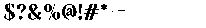 Nurencia Font OTHER CHARS