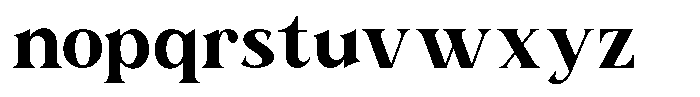 Nurencia Font LOWERCASE