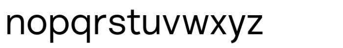 Nurom Next Regular Font LOWERCASE