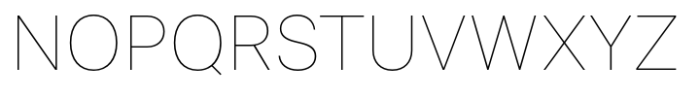 Nurom Next Thin Font UPPERCASE