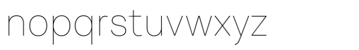 Nurom Next Thin Font LOWERCASE