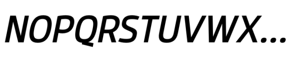 Nusara Medium Italic Font UPPERCASE