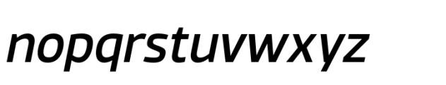 Nusara Medium Italic Font LOWERCASE