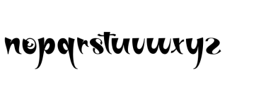 Nusyda Font LOWERCASE