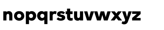 Nuventa Extra Bold Font LOWERCASE