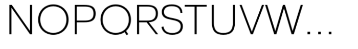 Nuvica Extra Light Font UPPERCASE