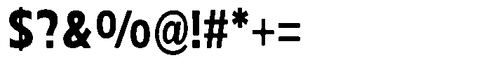Nuviora Smooth Black Condensed Font OTHER CHARS