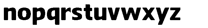 Nuviora Smooth Black Expanded Font LOWERCASE