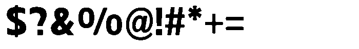 Nuviora Smooth Black Semi Condensed Font OTHER CHARS