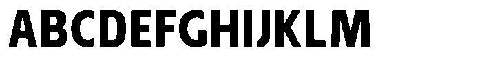 Nuviora Smooth Black Semi Condensed Font UPPERCASE