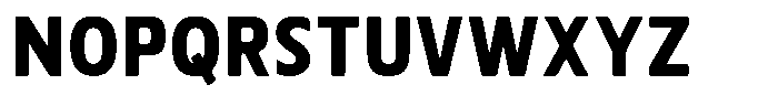 Nuviora Smooth Black Semi Condensed Font UPPERCASE