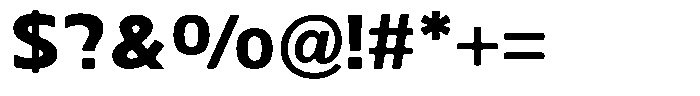 Nuviora Smooth Black Semi Expanded Font OTHER CHARS
