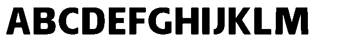 Nuviora Smooth Black Semi Expanded Font UPPERCASE