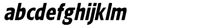 Nuviora Smooth Black Slant Condensed FONT