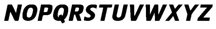 Nuviora Smooth Black Slant Font UPPERCASE