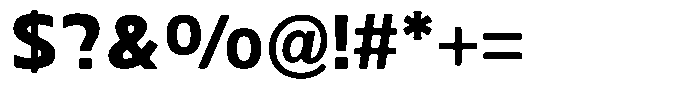 Nuviora Smooth Black Font OTHER CHARS