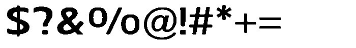 Nuviora Smooth Bold Expanded Font OTHER CHARS