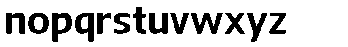 Nuviora Smooth Bold Expanded Font LOWERCASE