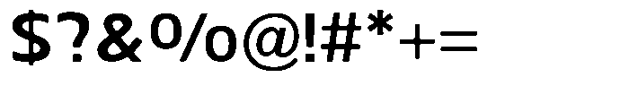Nuviora Smooth Bold Semi Expanded Font OTHER CHARS