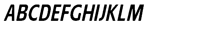 Nuviora Smooth Bold Slant Condensed Font UPPERCASE