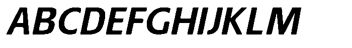 Nuviora Smooth Bold Slant Semi Expan Font UPPERCASE