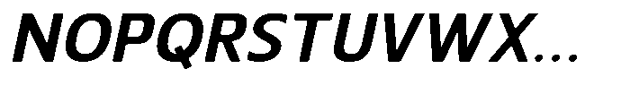 Nuviora Smooth Bold Slant Semi Expan Font UPPERCASE